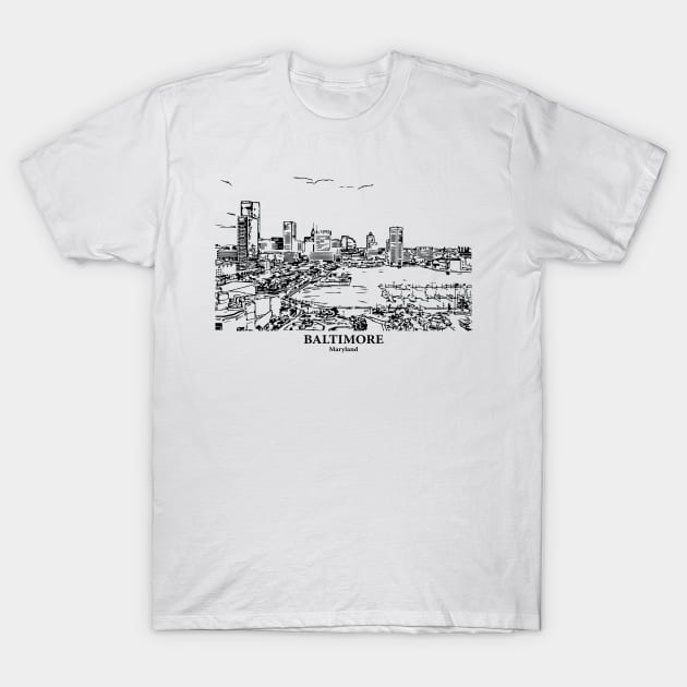 Baltimore - Maryland T-Shirt by Lakeric